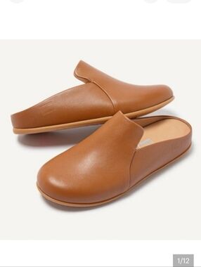 Fitflop Tan Slip-On Clogs Size 6